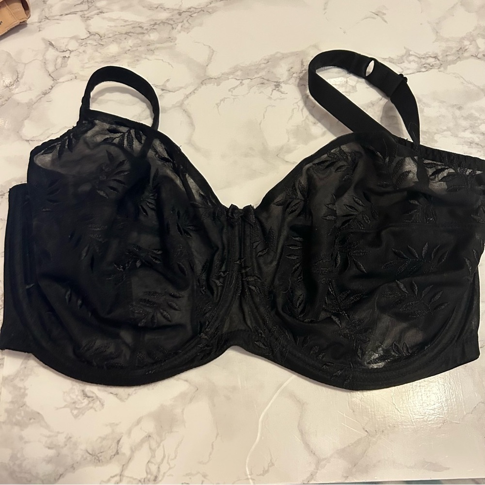 Panche Tango II Underwire Balconnet Bra 3251 Black 32HH - Picture 3 of 10